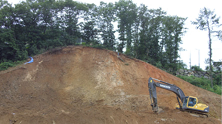 보강구간 사면정리