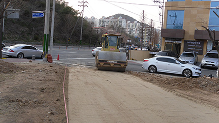 포장면 정리 및 다짐
