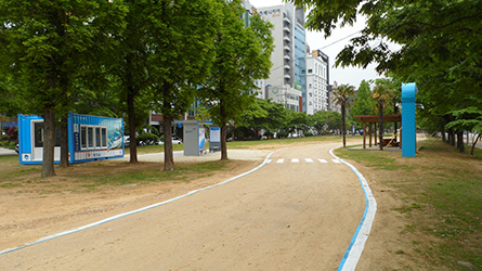 차선도색 및 시공완료